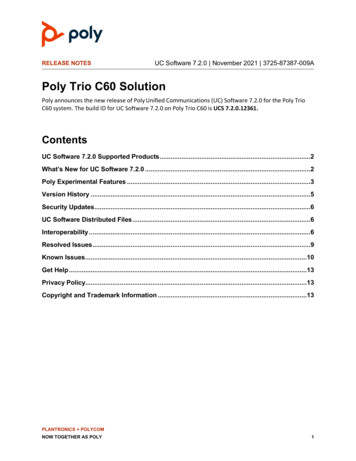 Poly Trio C60 Solution - Poly, Formerly Plantronics & Polycom