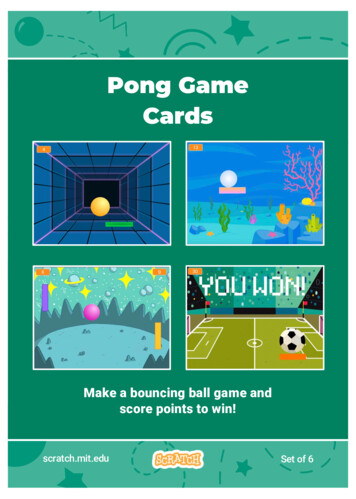 Pong Game Cards - Scratch Resources Browser