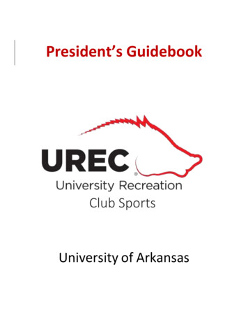 President’s Guidebook – UREC CLub Sports