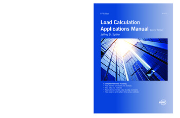 Load Calculations Applications Manual (I-P) - ASHRAE