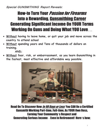 Special GUNSMITHING Report Reveals: How-to Turn Your .