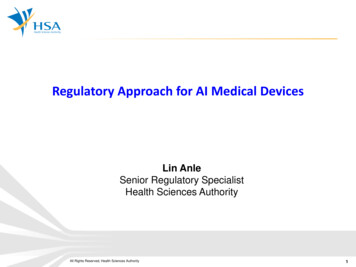 Regulatory Approach For AI Medical Devices - HealthTEC
