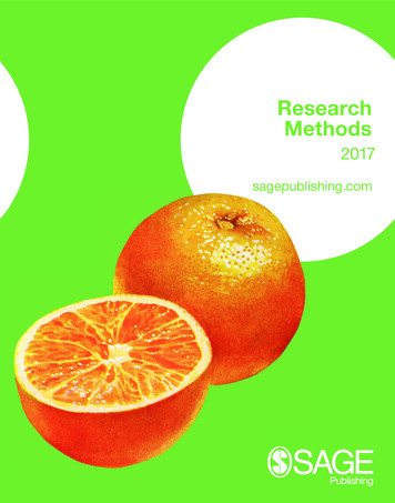 Research Methods - SAGE Publications Ltd
