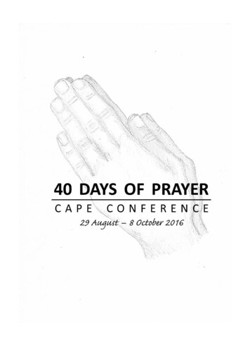 TABLE OF CONTENTS - Cape Conference Of Seventh-day 