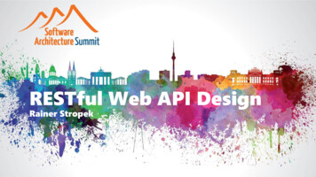 RESTful Web API Design - Software-architects 