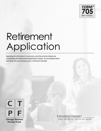 Retirement Application - Ctpf 