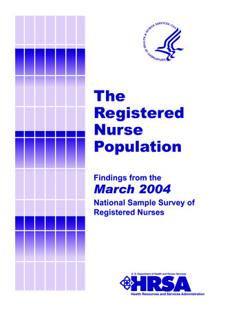 The Registered Nurse Population - Health Resources And Services .