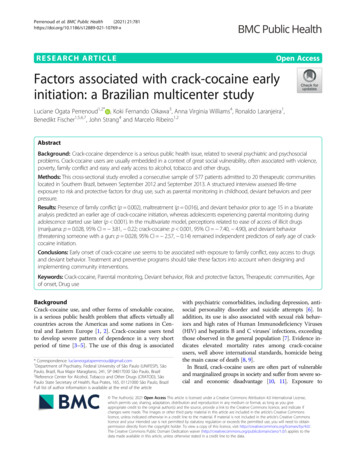 Factors Associated With Crack-cocaine Early Initiation: A .