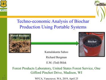 Techno-economic Analysis Of Biochar Production Using Portable Systems