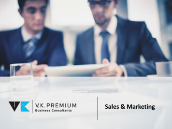 Sales & Marketing - VK PREMIUM