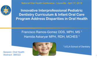 Innovative Interprofessional Pediatric Dentistry Curriculum & Infant .