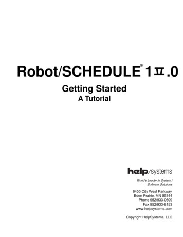 Robot/SCHEDULE Getting Started Guide