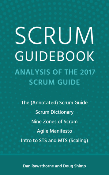 Scrum Guidebook Analysis Of Scrum Guide