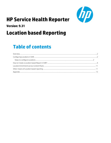 HP Service Health Reporter - Community.microfocus 