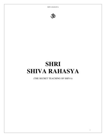 Shri Shiva Rahasya - Archive