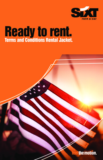 Ready To Rent. - Sixt