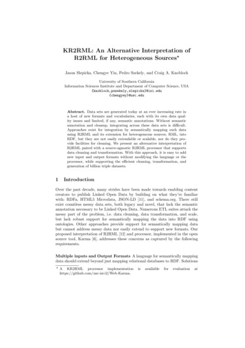KR2RML: An Alternative Interpretation Of R2RML For . - GitHub Pages