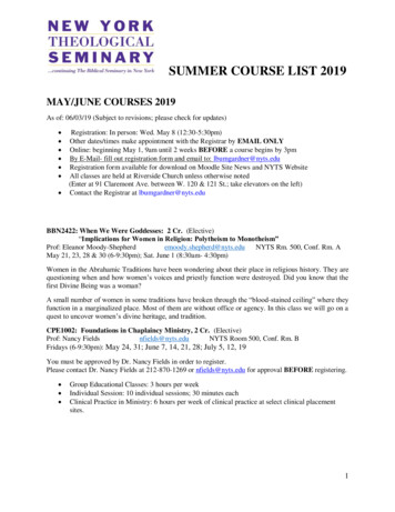 MAY/JUNE COURSES 2019 - Invent.nyts.edu