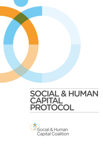 SOCIAL & HUMAN CAPITAL - Capitals Coalition