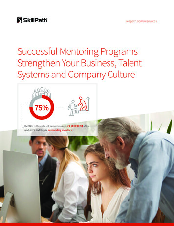 Successful Mentoring Programs Strengthen Your Business, Talent Systems .