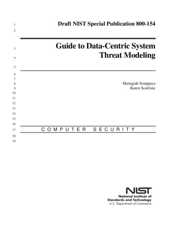 Guide To Data -Centric System Threat Modeling - NIST