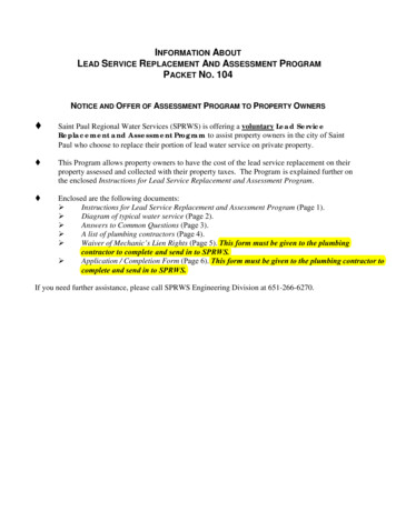 NOTICE AND OFFER OF ASSESSMENT PROGRAM TO WNERS - Saint Paul, Minnesota