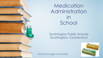 Medication Administration In School - Southingtonschools 