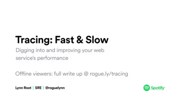 Tracing: Fast & Slow - USENIX