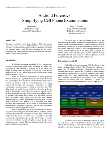 Android Forensics: Simplifying Cell Phone Examinations - Gary Kessler