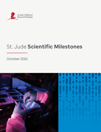 St. Jude Scientific Milestones 2021 - St. Jude Children's Research Hospital