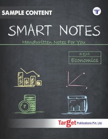 Std. 12th Economics Smart Notes, Commerce And Arts (MH 