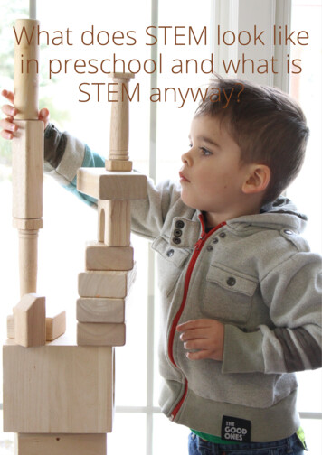 What Does STEM Look Like In Preschool And What Is STEM .