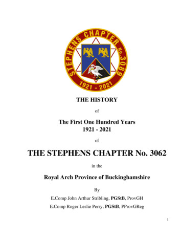 THE STEPHENS CHAPTER No. 3062 - Buckspgc 