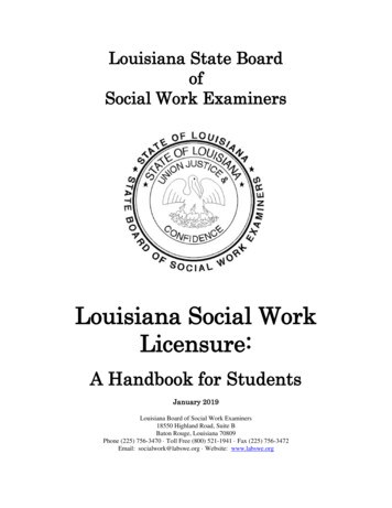 Louisiana Social Work Licensure - Labswe 