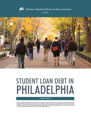 Student Loan Debt In Philadelphia