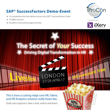 SAP SuccessFactors Demo-Event - IProCon