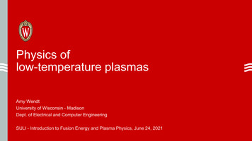 Physics Of Low-temperature Plasmas - PPPL