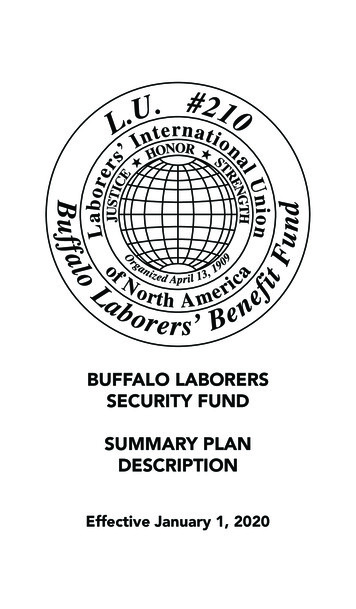 BUFFALO LABORERS SECURITY FUND SUMMARY PLAN DESCRIPTION - Laborerslocal210