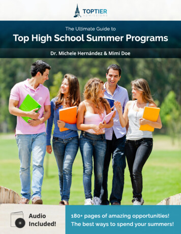 Top High School Summer Programs