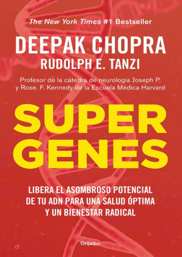 Supergenes: Libera El Potencial De Tu ADN Para Una Salud .