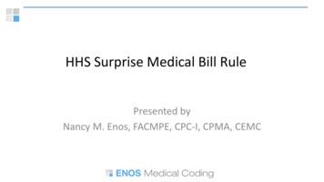 HHS Surprise Medical Bill Rule - Amazing Charts