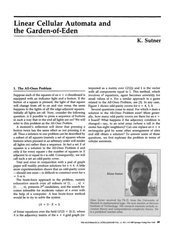 Linear Cellular Automata And The Garden-of-eden