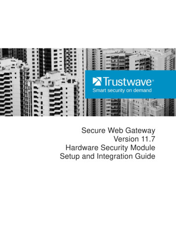 HSM Setup And Integration Guide - Support.trustwave 