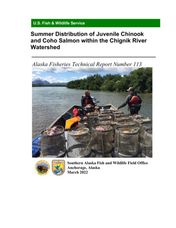 Summer Distribution Of Juvenile Chinook And Coho Salmon Within The .