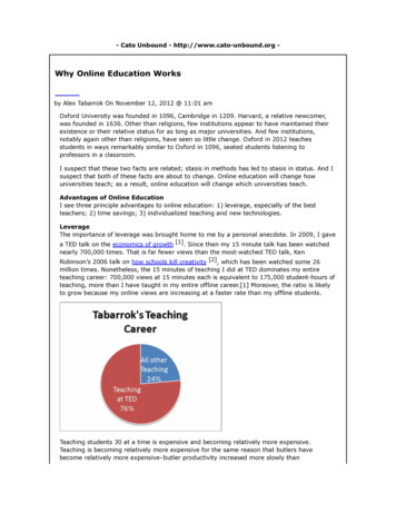 Why Online Education Works