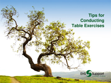 Tips For Conducting Table Exercises - EHS Support