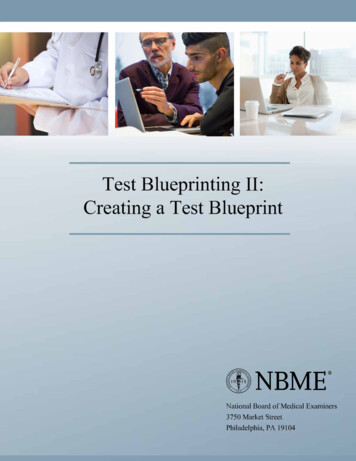 Test Blueprinting II: Creating A Test Blueprint