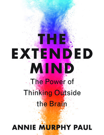 THE EXTENDED MIND - Annie Murphy Paul