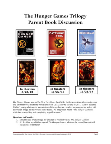 The Hunger Games Trilogy Parent Book Discussion