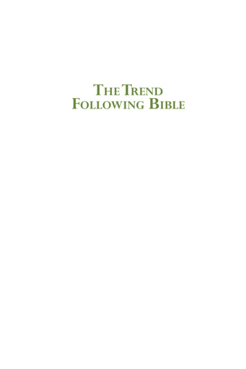 THE TREND FOLLOWING BIBLE
